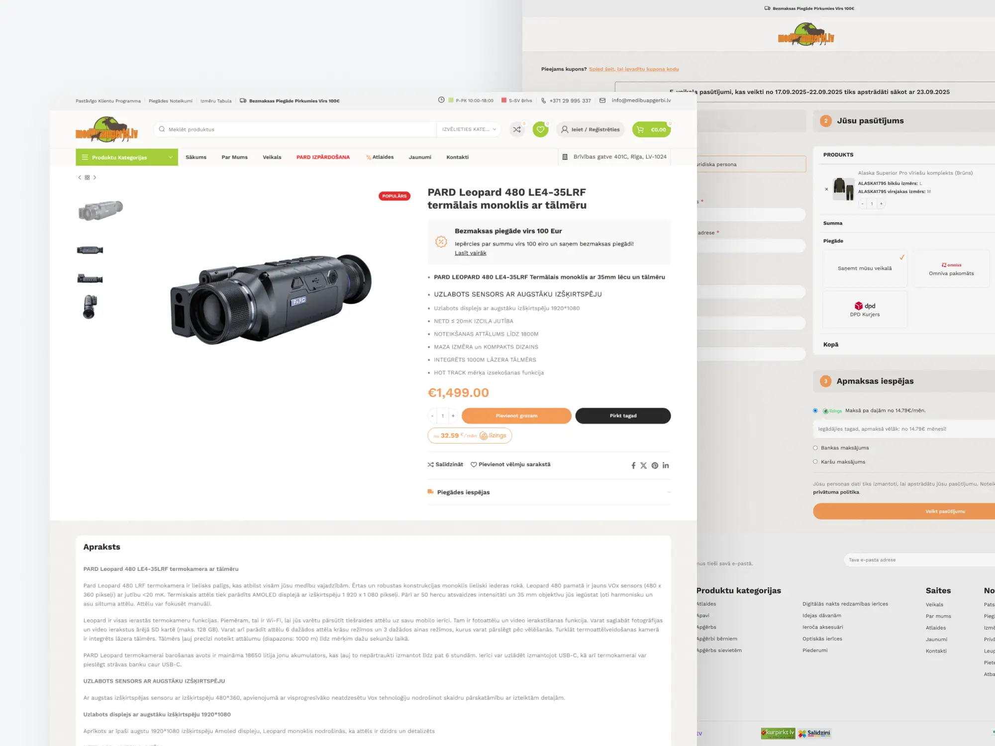 Frame39 Case Study: Medību Apģērbi – Modern E-commerce Store for Hunting Equipment Trinity DEV MALTA malta