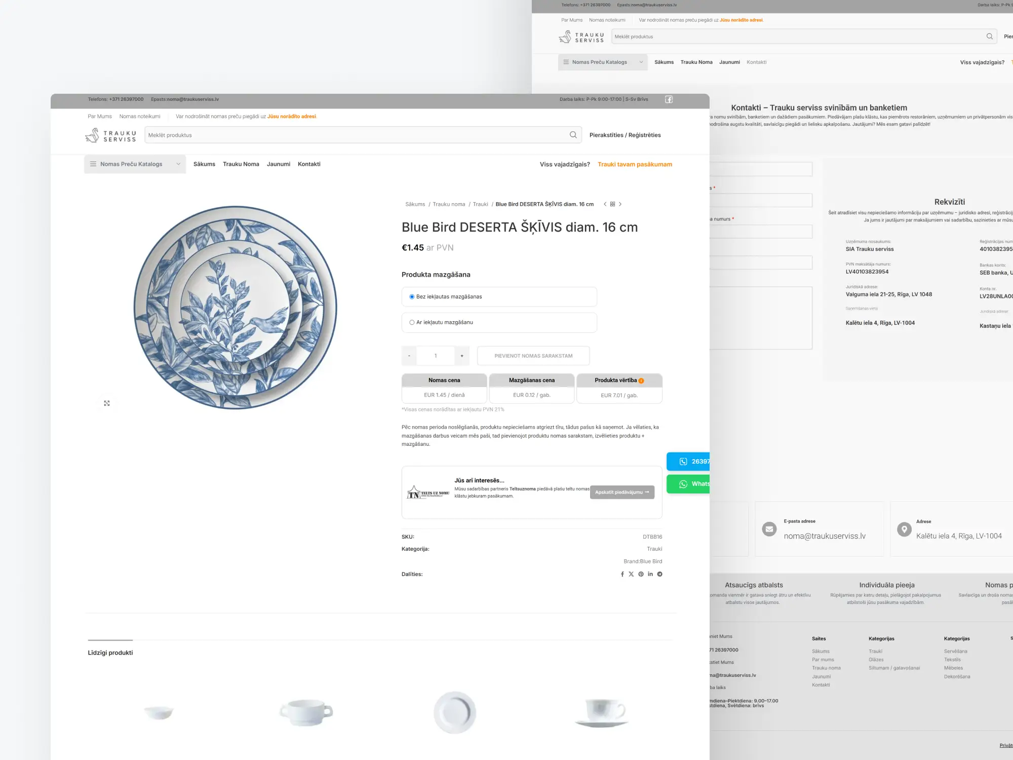 Frame59 Case Study: TraukuServiss – Modern Rental Website for Dishes, Glassware & Event Equipment Trinity DEV MALTA malta