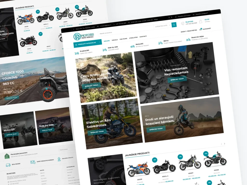 Frame61 Case Study: RR Motors – Modern Online Platform for Motorcycles, ATVs, and Parts Trinity DEV MALTA malta