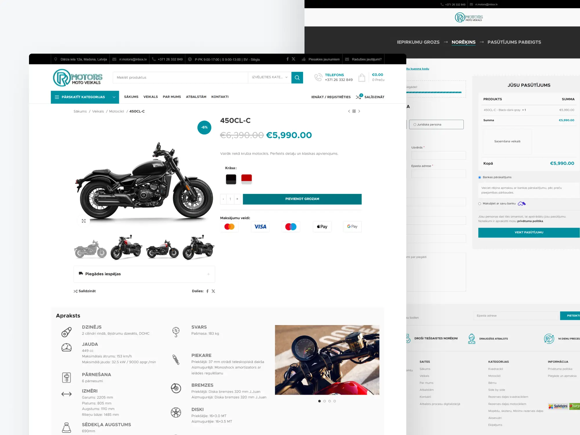 Frame63 Case Study: RR Motors – Modern Online Platform for Motorcycles, ATVs, and Parts Trinity DEV MALTA malta