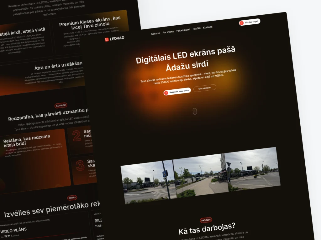 LED Screen Advertising Ādaži