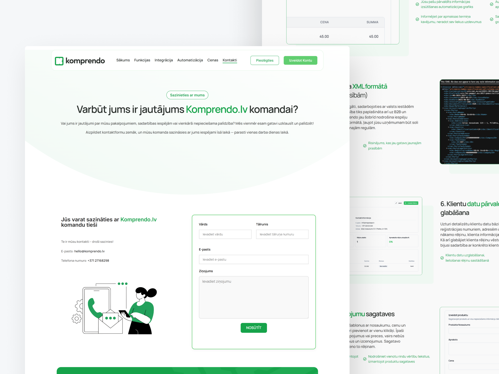 Frame 21 Case Study: KOMPRENDO – SaaS Product Website & Lead Engine for Invoicing Automation Platform Trinity DEV MALTA malta