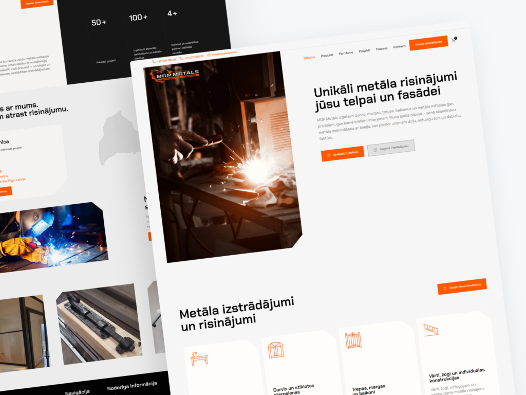 Frame 27 Case Study: MGPMETALS – Industrial Manufacturing & Construction Corporate Website Trinity DEV MALTA malta