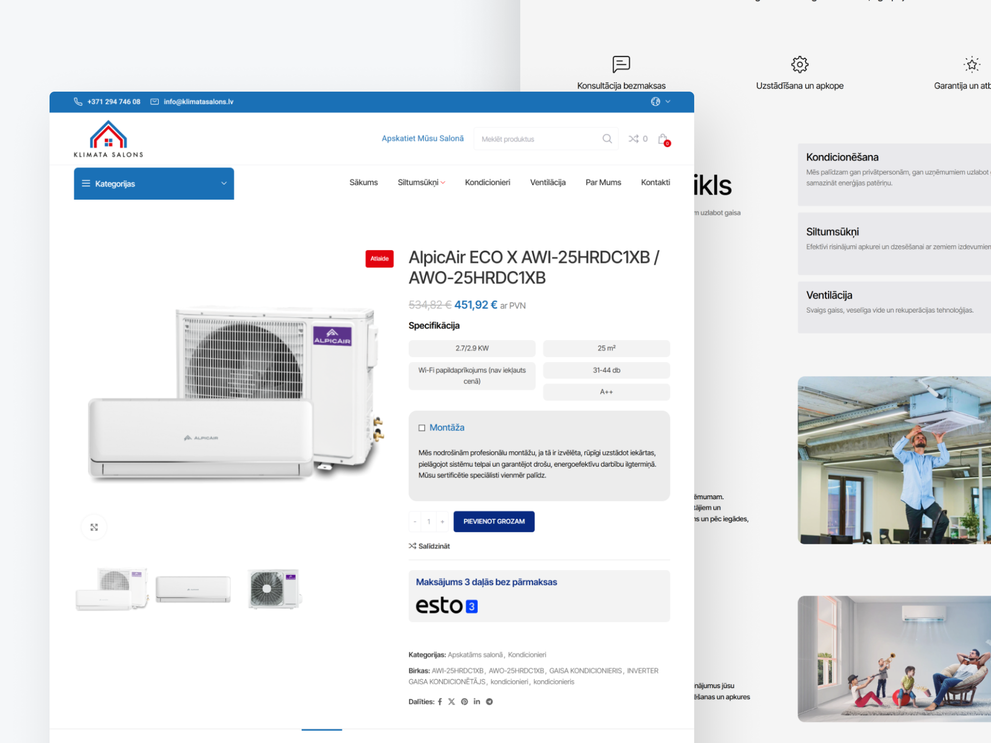 Frame 3 Case Study: KLIMATSALONS – Modern HVAC Service Website & Lead Generation Platform Trinity DEV MALTA malta