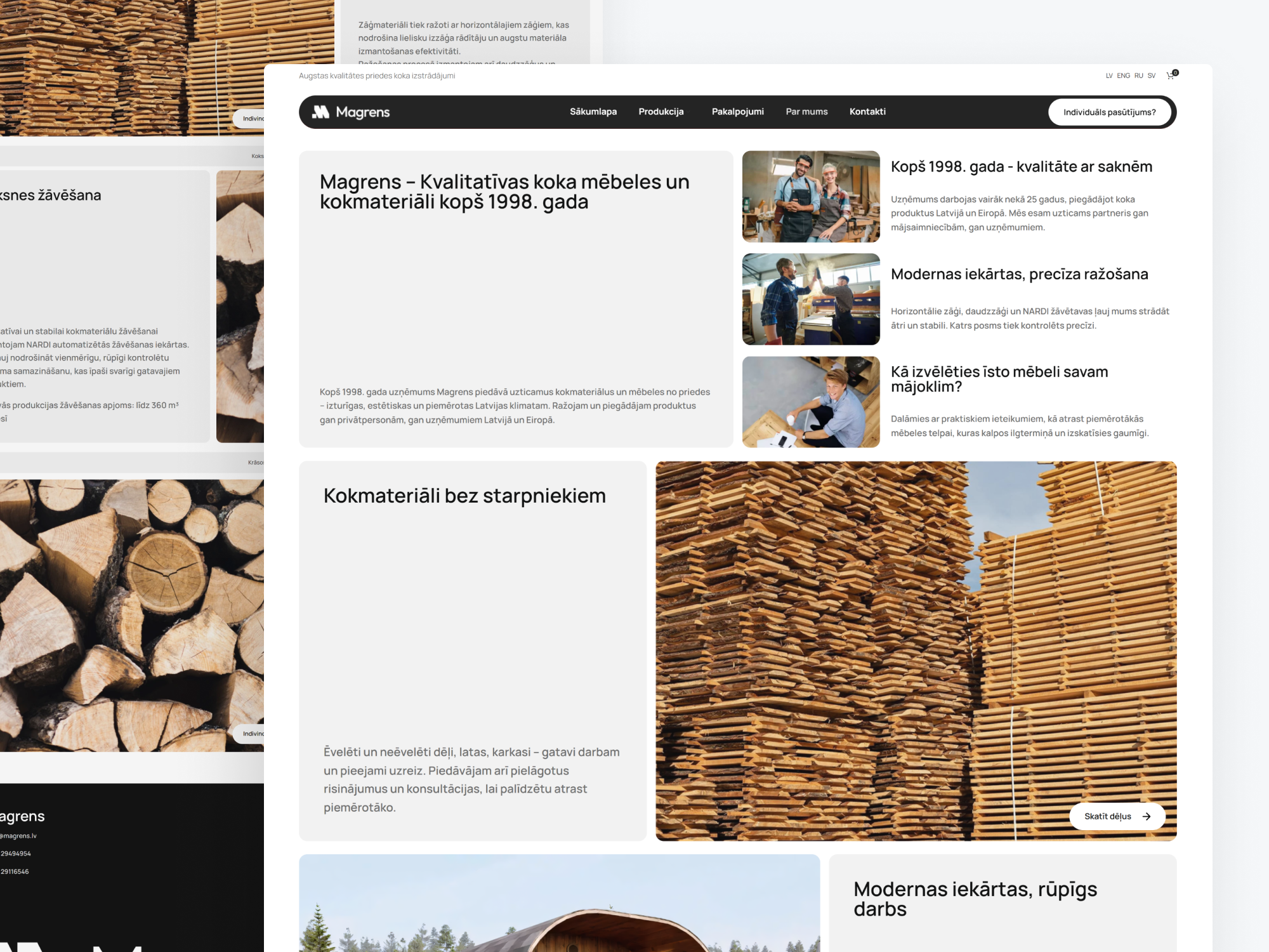 Frame 33 Case Study: MAGRENS – E-Commerce & Custom Manufacturing Website for Wood Products Trinity DEV MALTA malta