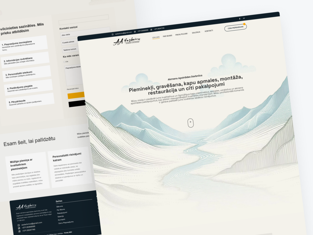 Frame 36 Case Study: AADARBNICA – Memorial Stonework Services Website with Emphasis on Dignity and Trust Trinity DEV MALTA malta