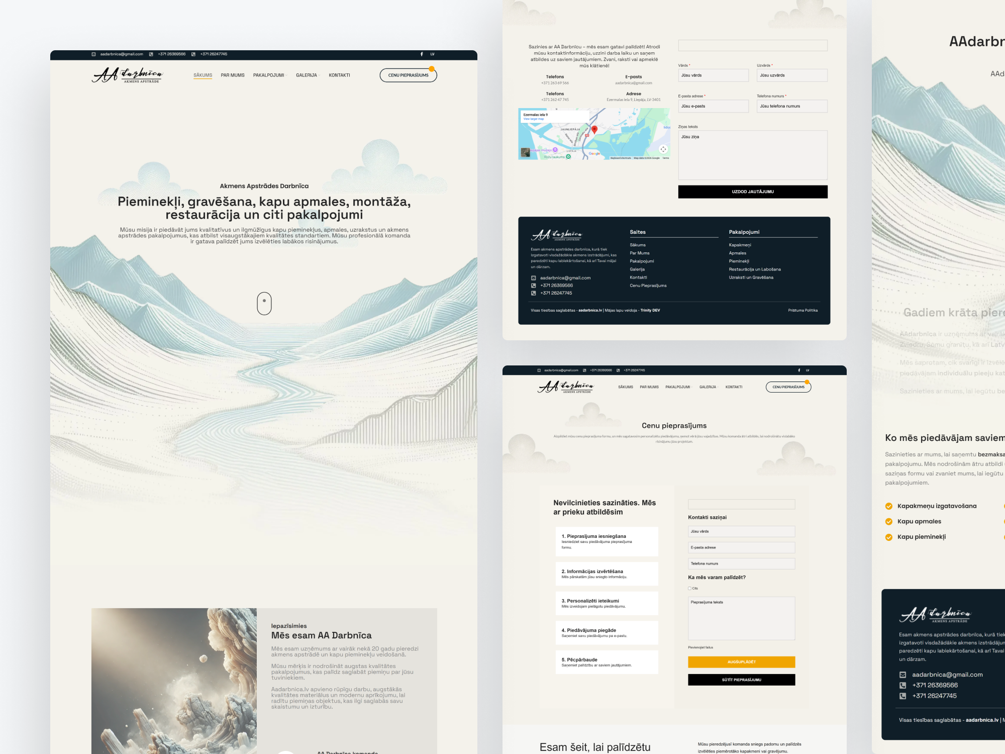 Frame 39 Case Study: AADARBNICA – Memorial Stonework Services Website with Emphasis on Dignity and Trust Trinity DEV MALTA malta
