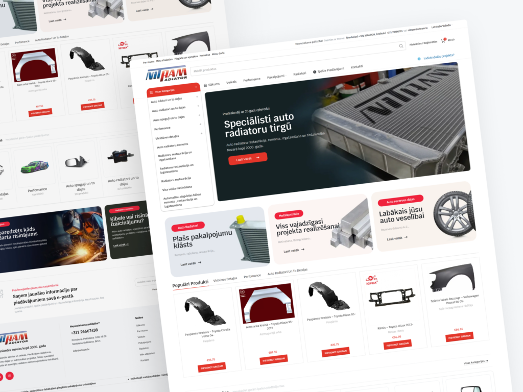 Frame 44 Case Study: NITRAM – Technical Automotive Parts & Service Hub for Radiator Specialists Trinity DEV MALTA malta