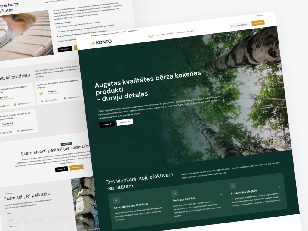 Frame 56 Case Study: KONTO – B2B-Focused E-Commerce Platform for Specialized Birch Wood Products & Briquettes Trinity DEV MALTA malta